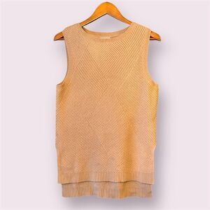 PURE COLLECTION Tan Cashmere Sweater Vest